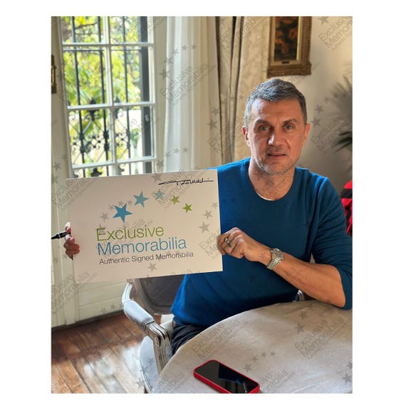 パオロマルディーニ　直筆サイン色紙 Yahoo!オークション -「マルディーニ サイン」の落札相場・落札価格