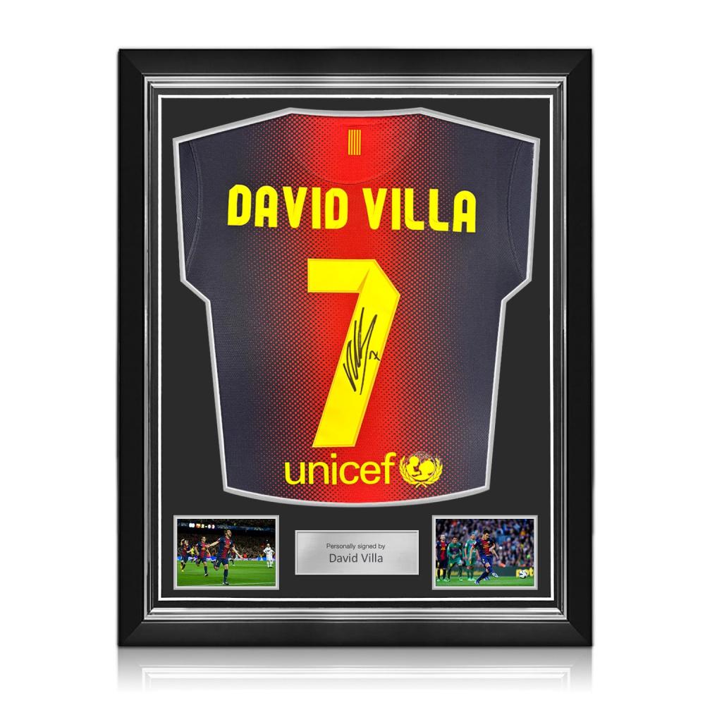 David Villa Signed Original Barcelona 2012-13 Football Shirt