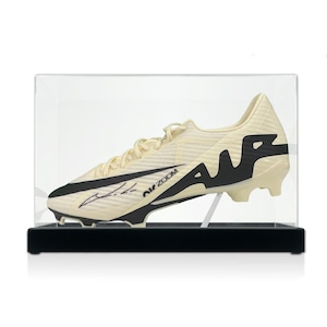 Luka Modric Signed Mercurial Football Boot. Display Case