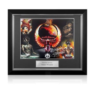 Manny Pacquiao Signed Boxing Photo. Deluxe Frame