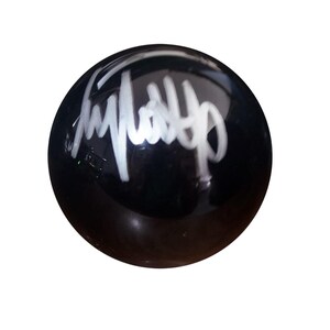 Jimmy White Signed Black Snooker Ball