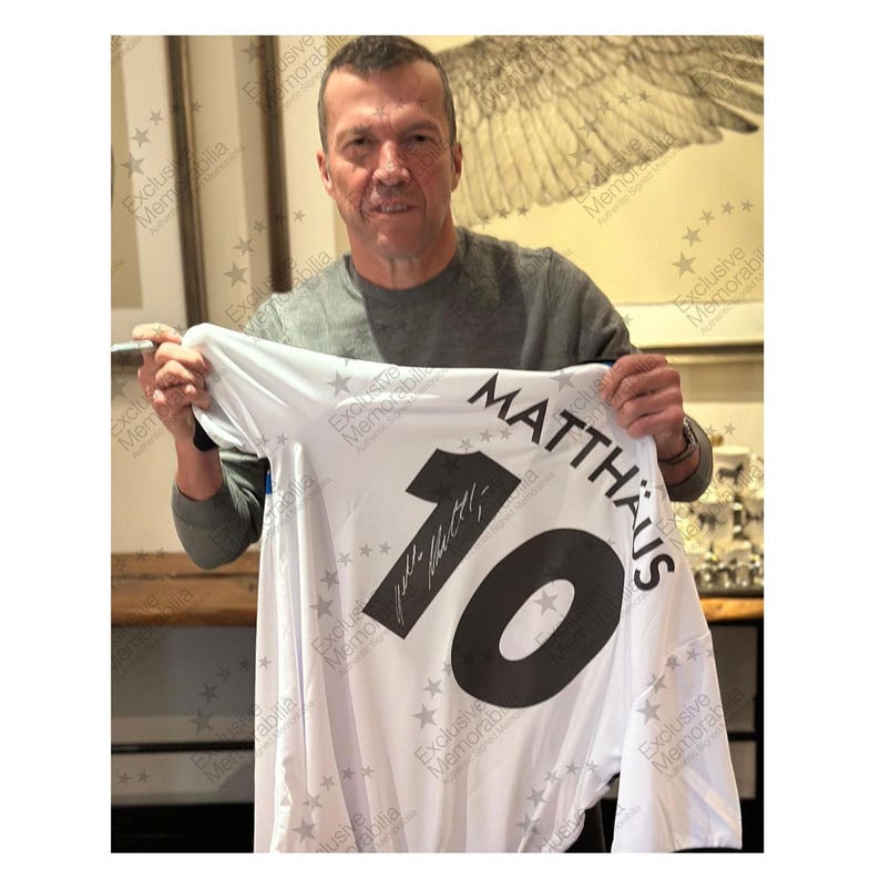 Lothar Matthäus Inter Mailand 1990 Auswärts Trikot. Symbol-Rahmen Bild 4