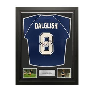 Kenny Dalglish Signed Scotland 1982 Football Shirt. Standard Frame
