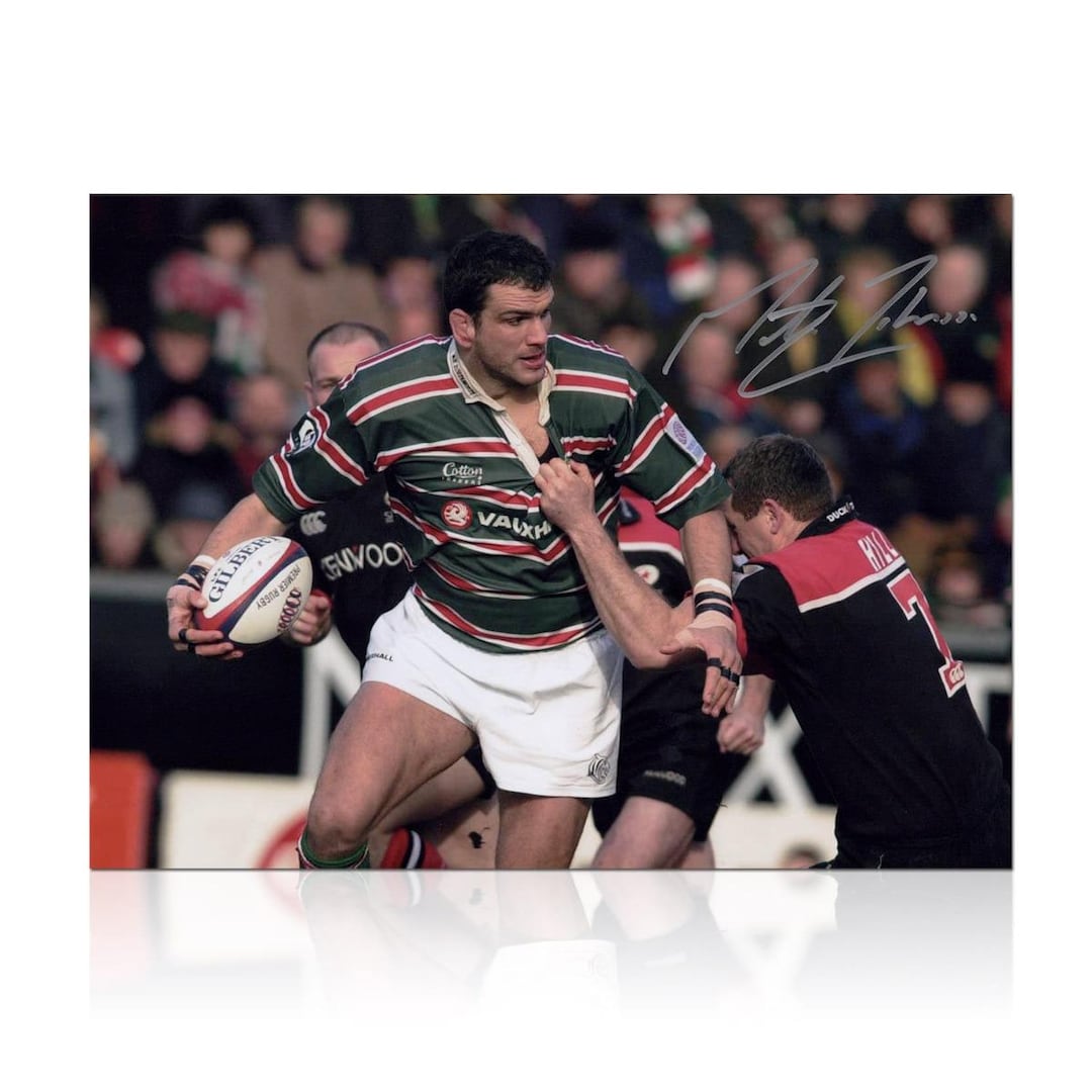 Martin Johnson Signed Leicester Tigers Rugby Photo - Etsy