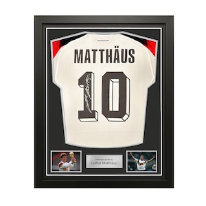 Lothar Matthäus Signed Germany 2024 Football Shirt. Standard Frame
