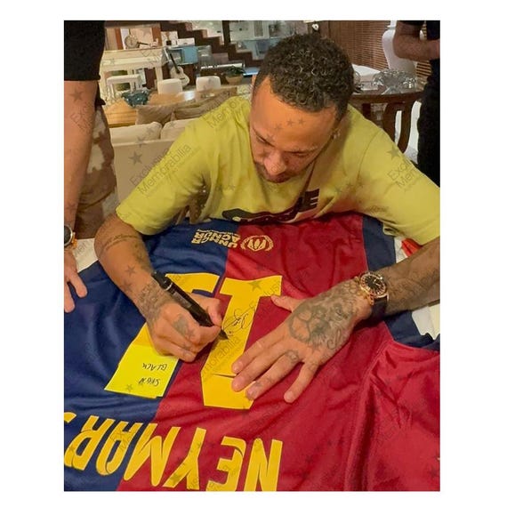 Neymar Jr Signed Barcelona 2024-25 Football Shirt - Etsy