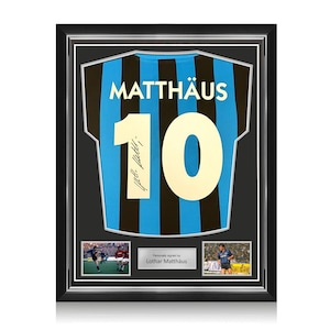 Maglia da calcio Lothar Matthäus Inter Milan 1990 Home. Telaio superiore