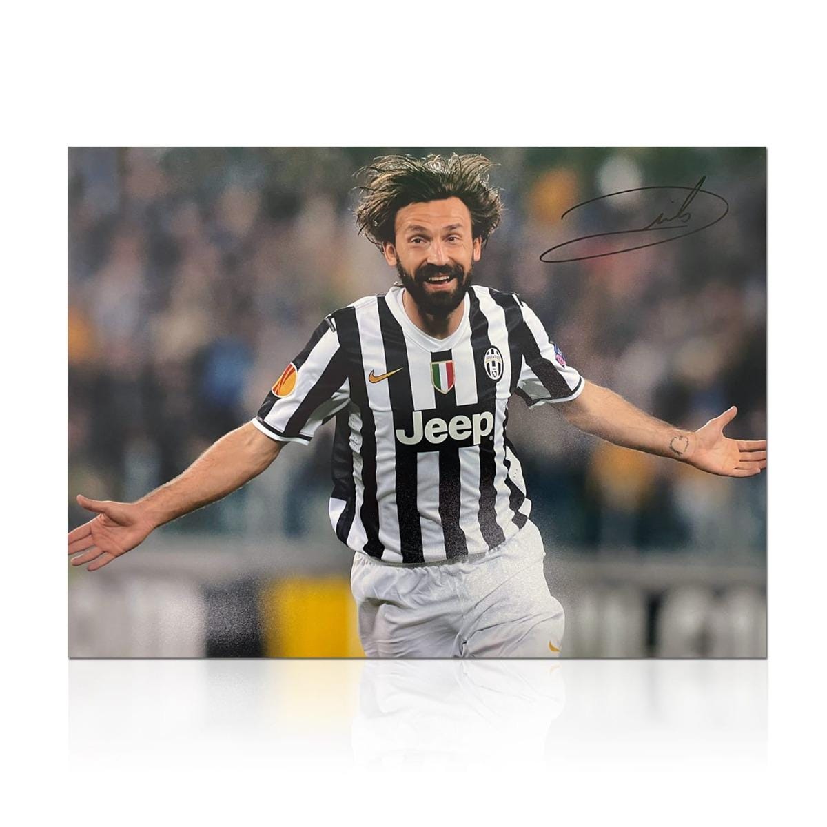 Andrea Pirlo Signed Juventus Football Photo - Etsy, image size:1200x1200