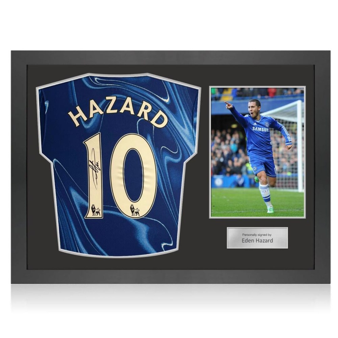 エデン・アザール直筆サイン入りチェルシー2024-25サッカーシャツ
