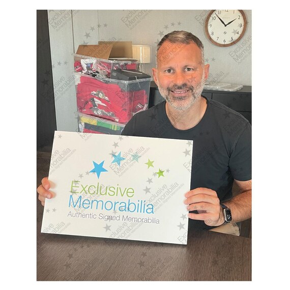 証明書付きライアン・ギグス マンチェスター・ユナイテッド　 直筆サイン入りフォト レア！ ライアン・ギグス マンチェスターユナイテッド 直筆