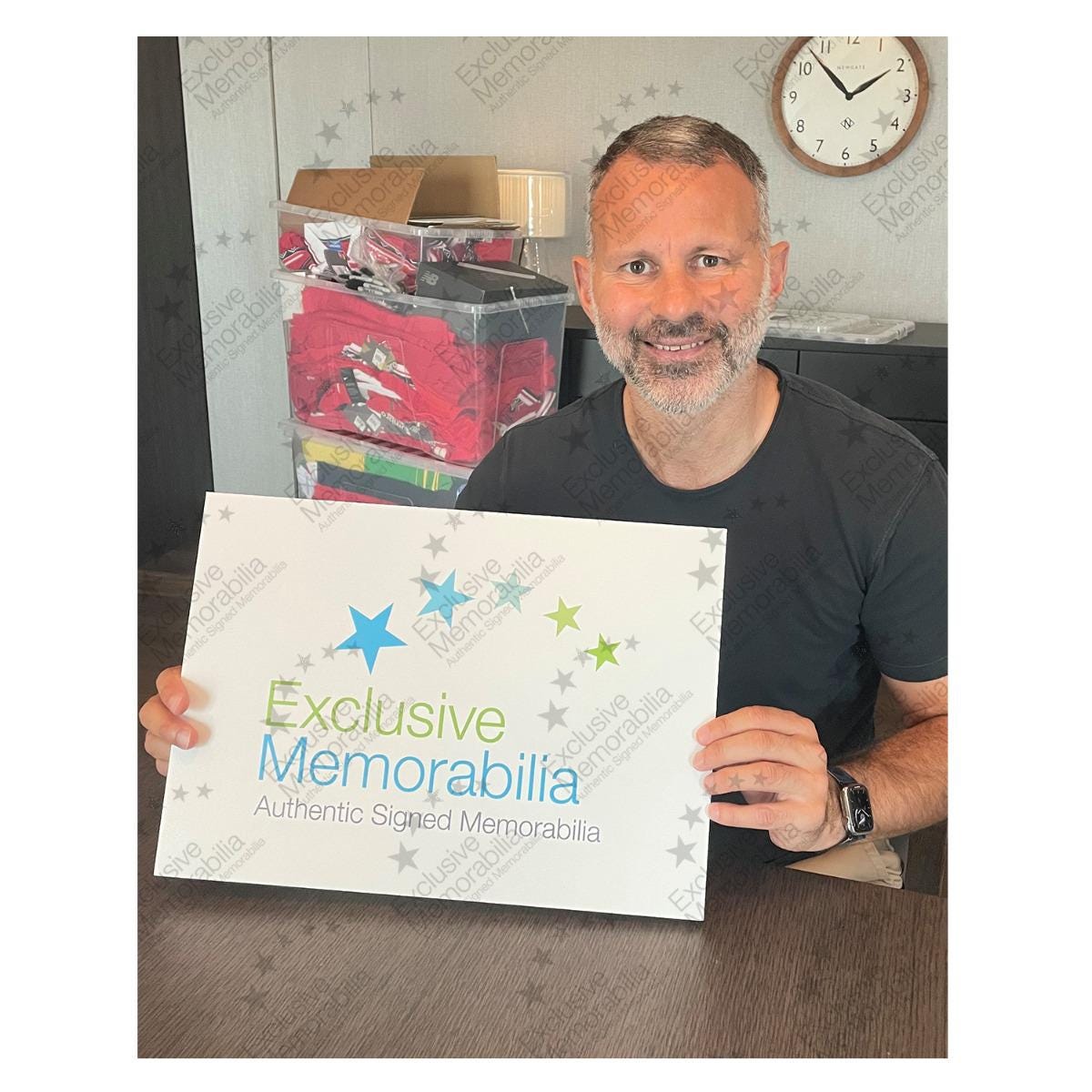 ライアン・ギグス直筆サイン入りマンチェスター・ユナイテッド