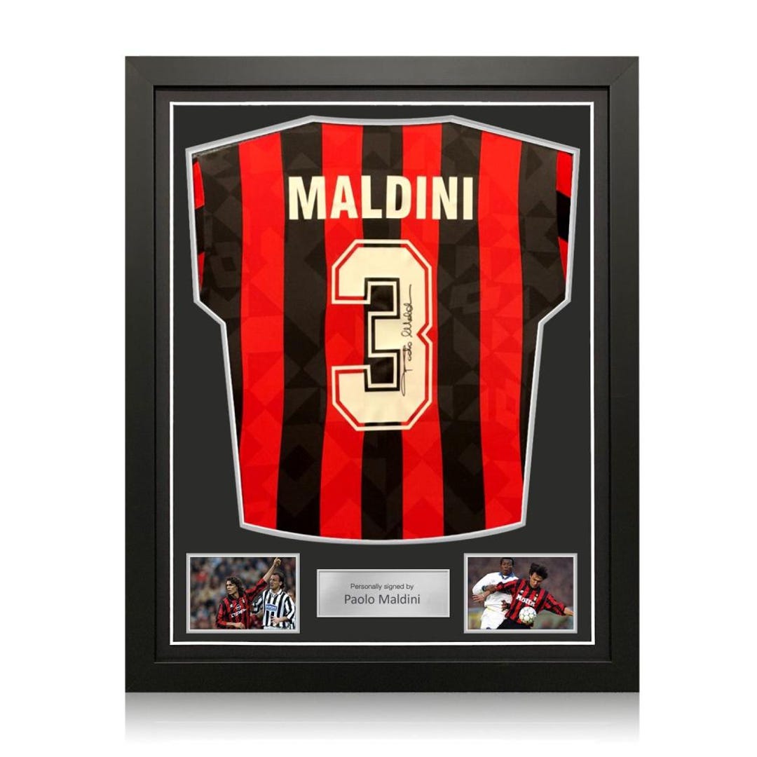 Paolo Maldini Signed Original AC Milan 1993-94 Home Football Shirt