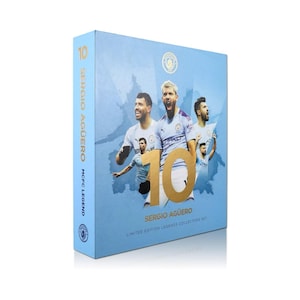Sergio Aguero Signed Manchester City Legends Collectors Box Set image 5