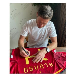 Xabi Alonso Signed Spain 2020 Football Shirt image 4