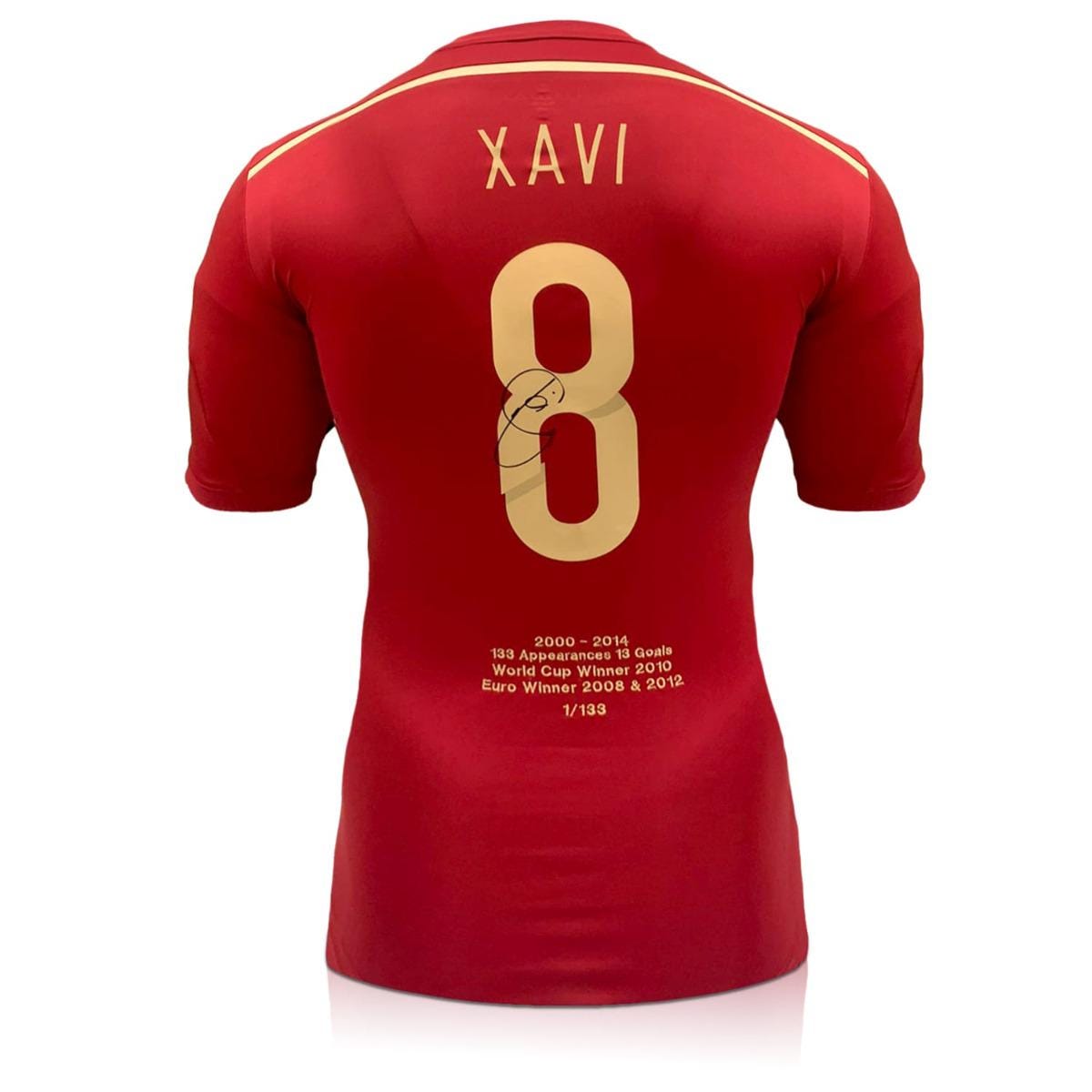 Xavi Hernandez Signed Spain 2014-15 Football Shirt: Career