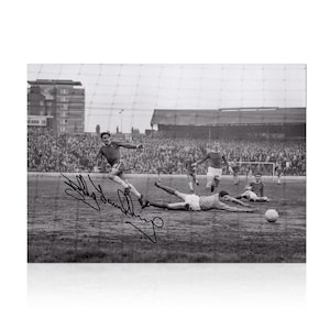Bobby Tambling Signed Chelsea Football Photo: Goal vs West Brom