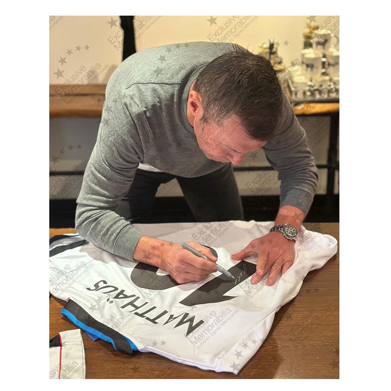 Lothar Matthäus Inter Mailand 1990 Auswärts Trikot. Symbol-Rahmen Bild 2