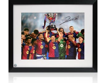 直筆サイン入り写真 ロベルト・レヴァンドフスキ サッカーポーランド SA鑑定済 ロベルト・レヴァンドフスキのサイン入りFCバルセロナ写真（COA付き