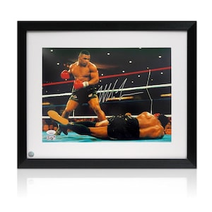 Mike Tyson Signed Boxing Photo