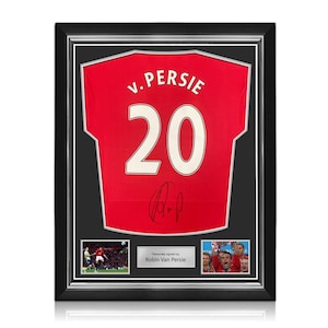 Robin Van Persie Signed Manchester United 2022-23 Football Shirt. Superior Frame