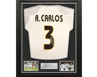 Roberto Carlos Signed Original Real Madrid 2004-05 Home Football