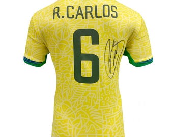 Roberto Carlos Signed Brazil 2024 Football Shirt