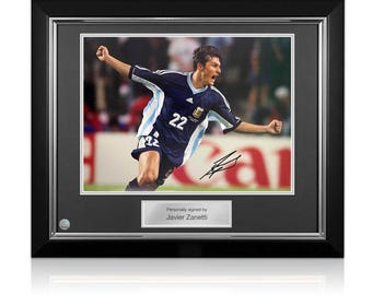 直筆サイン入り写真 ハビエル・サネッティ サッカーアルゼンチン SA鑑定済 直筆サイン入り写真 ハビエル・サネッティ サッカーアルゼンチン SA