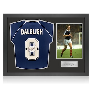 Kenny Dalglish Signed Scotland 1982 Football Shirt. Icon Frame