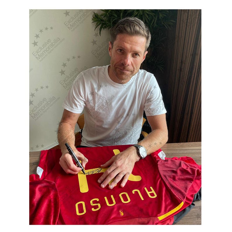 Xabi Alonso Signed Spain 2020 Football Shirt image 2