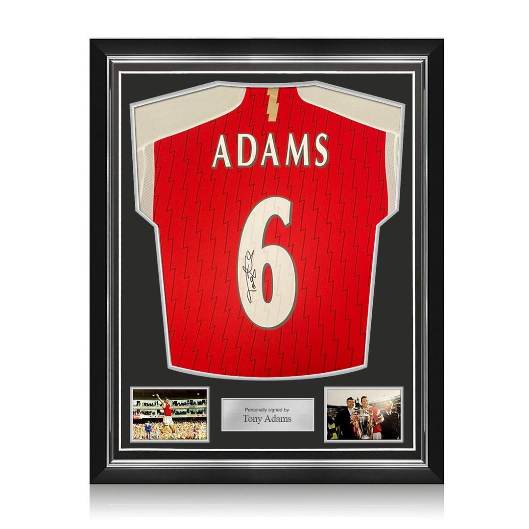 Tony Adams Signed Arsenal 2023-24 Football Shirt. Superior Frame - Etsy