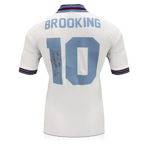 Trevor Brooking Back Signed 1980 West Ham FA Cup Final Football Shirt