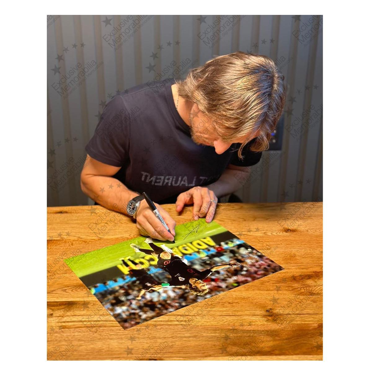 ルカ・モドリッチのサイン入りクロアチアサッカー写真 - Etsy 日本