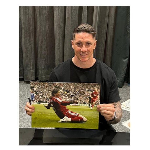 リヴァプール　フェルナンドトーレス　サイン入り額縁 額入り】フェルナンド・トーレス 直筆サイン入り リバプール