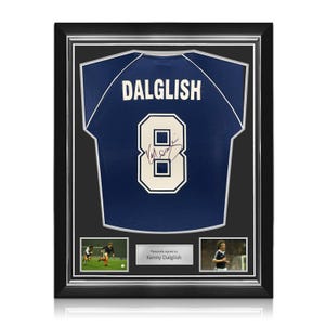Kenny Dalglish Signed Scotland 1982 Football Shirt. Superior Frame