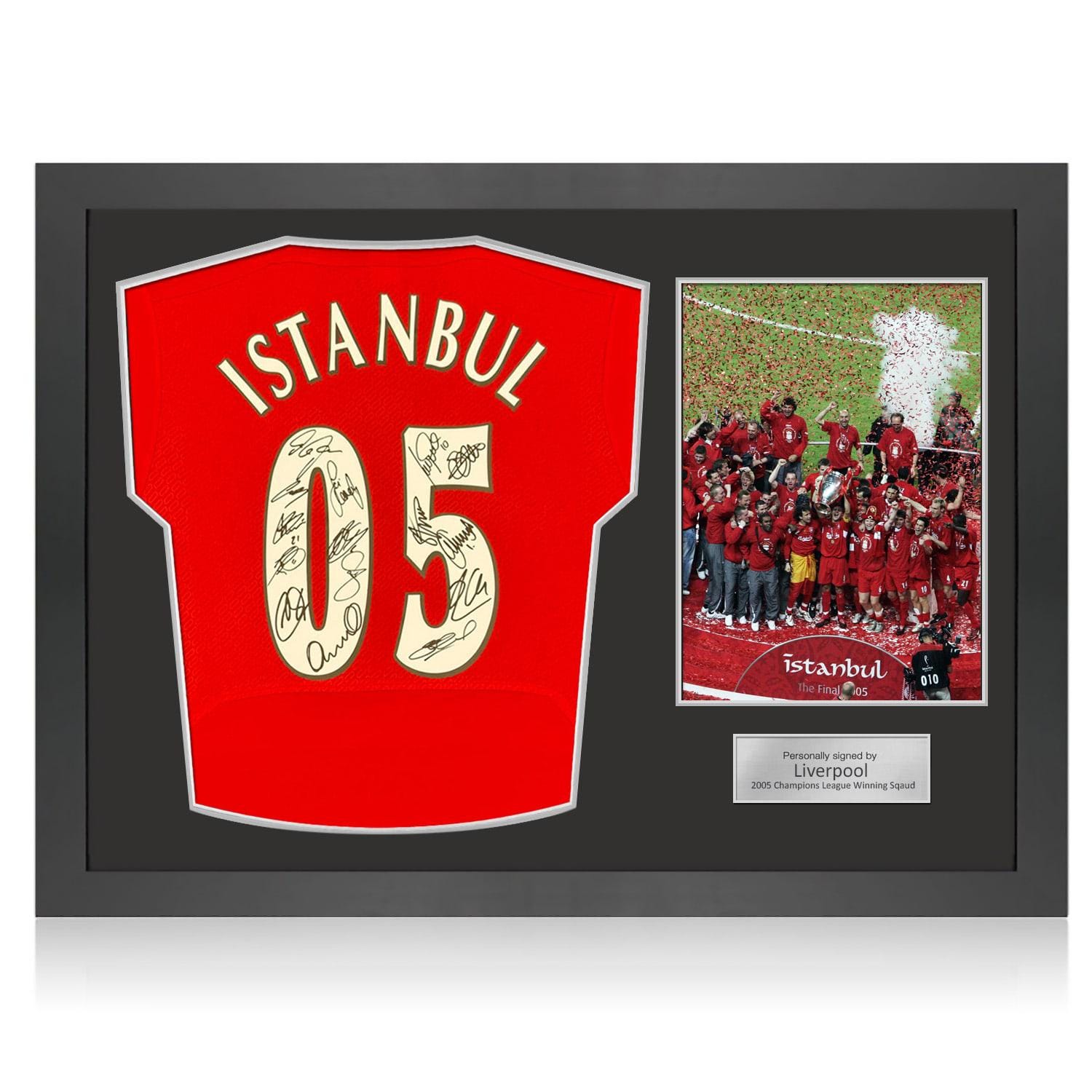 リバプールFC 2005年チャンピオンズリーグシャツ背中、腰辺り穴アリ