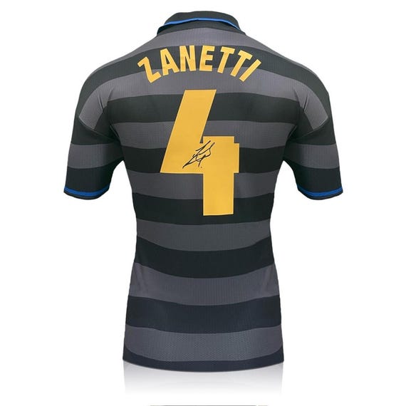 Javier Zanetti Signed Inter Milan 1998 UEFA Cup Final Shirt - Etsy