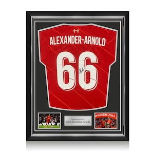 Trent Alexander-Arnold Signed Liverpool 2021-22 Football Shirt. Superior Frame