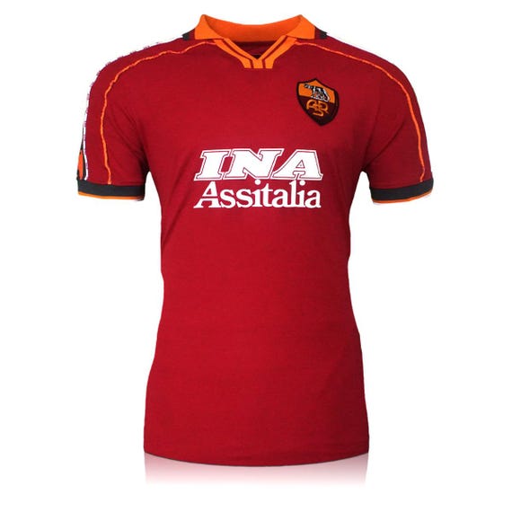 Francesco Totti Signed AS Roma 1998-99 Football Shirt - Etsy