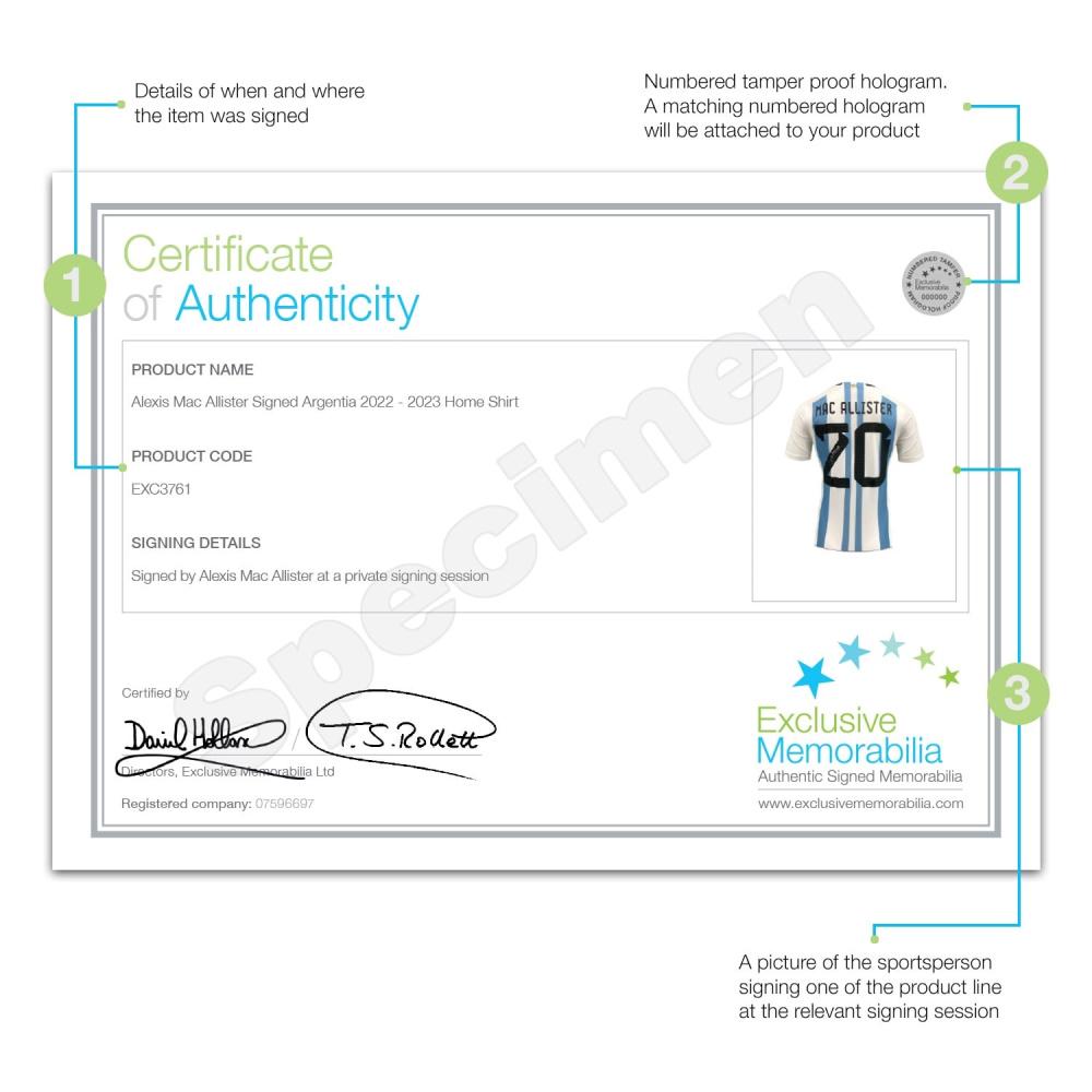 MAC ALLISTER アルゼンチン代表 サイン入りジャージ MAC ALLISTER アルゼンチン代表 サイン入りジャージ - メルカリ