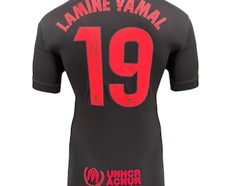 ラミーヌ・ヤマル選手直筆サイン入りバルセロナ25/26ユニフォーム