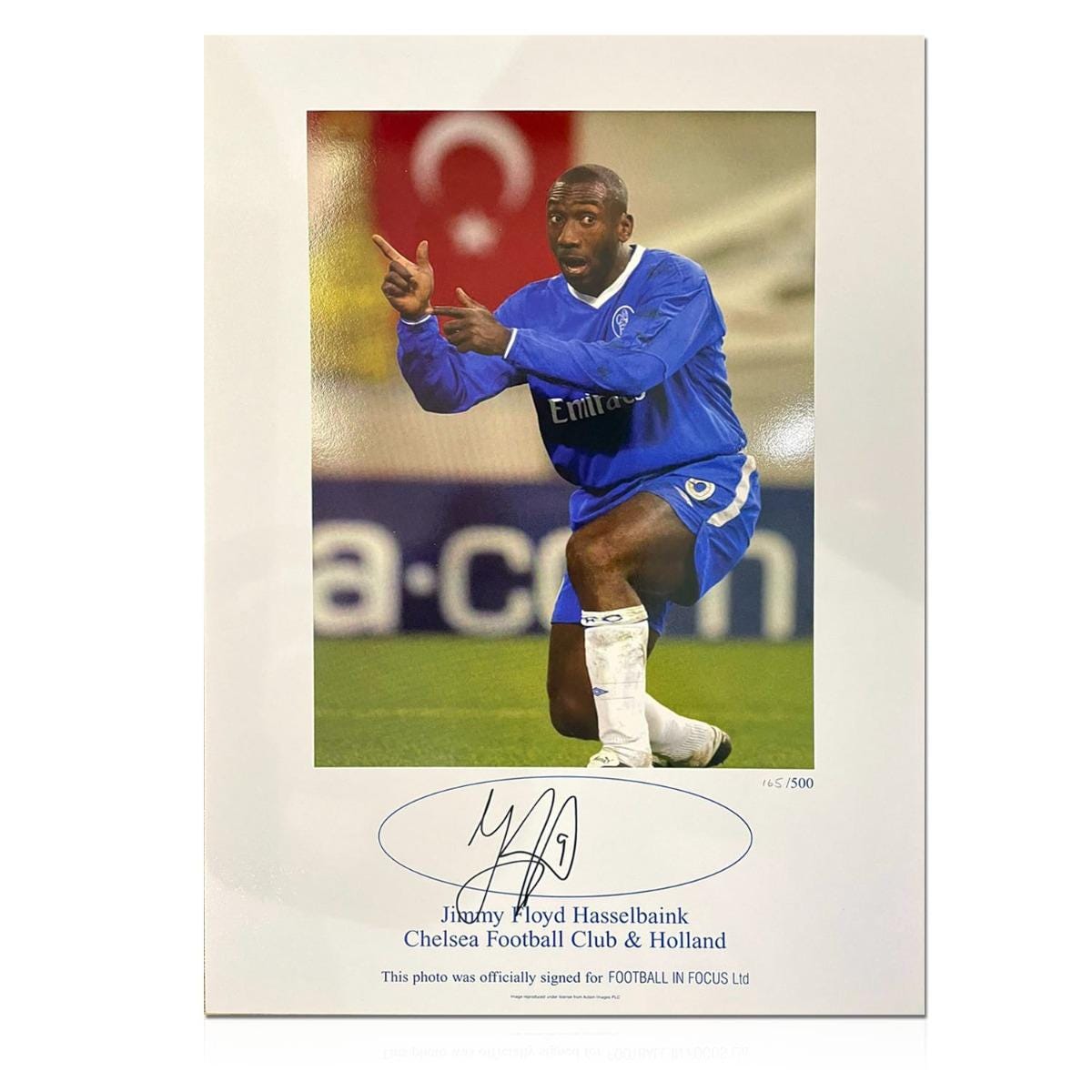 Jimmy Floyd Hasselbaink Signed Chelsea Football Print - Etsy UK