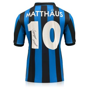 ローター・マテウス直筆サイン入りサッカー記念品 インテル