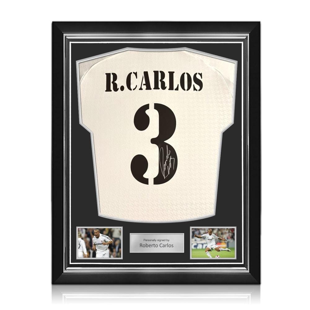 Roberto Carlos Signed Real Madrid 2024-25 Football Shirt. Superior