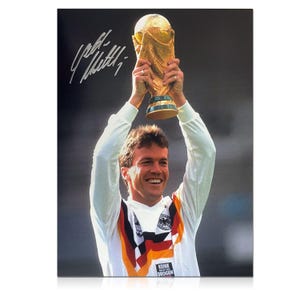 Lothar Matthäus Signed Germany Football Photo: World Cup Winner