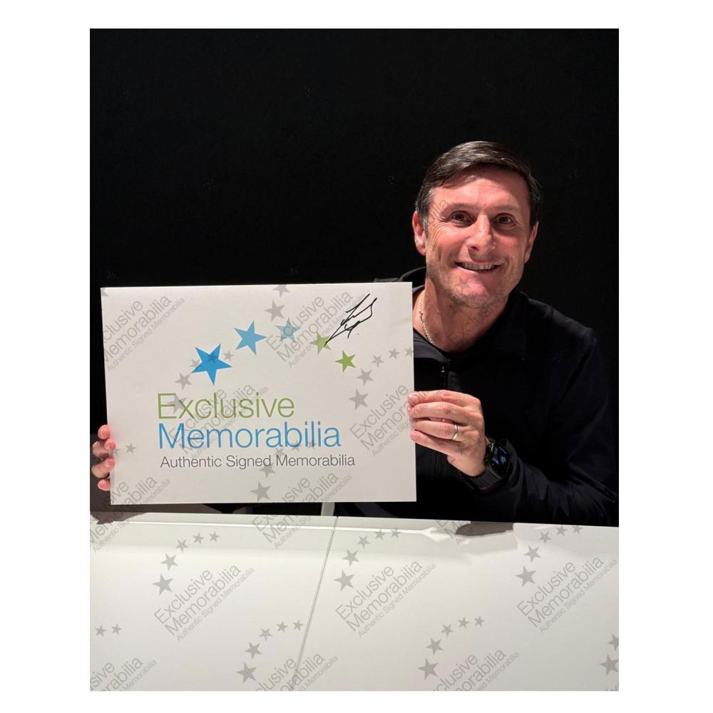 直筆サイン入り写真 ハビエル・サネッティ サッカーアルゼンチン SA鑑定済 直筆サイン入り写真 ハビエル・サネッティ サッカーアルゼンチン SA