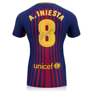 Andres Iniesta Signed Barcelona 2017-18 Authentic Football Shirt