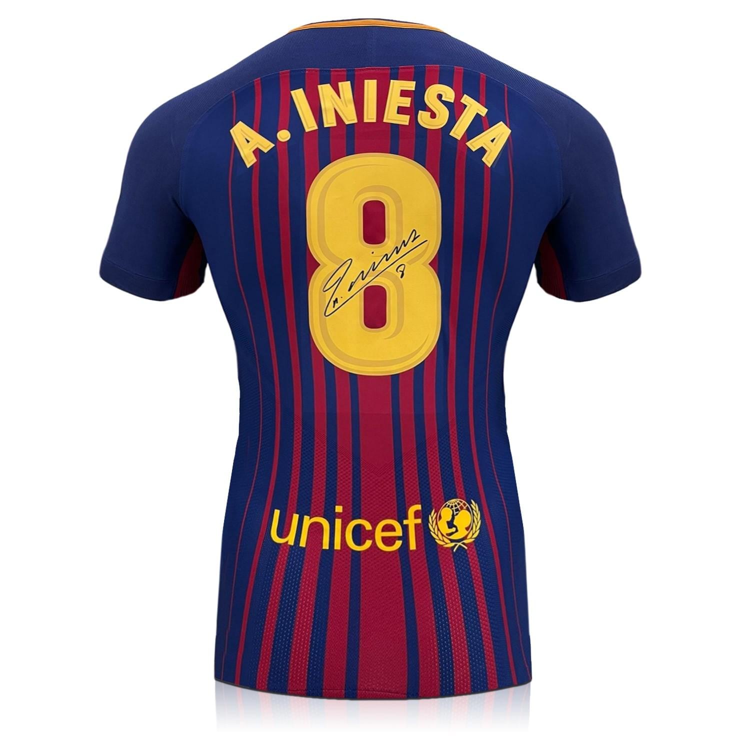 Andres Iniesta Signed Barcelona 2017-18 Authentic Football Shirt