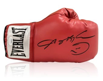 Sugar Ray Leonard Signed Red Boxing Glove. Display Case - Etsy