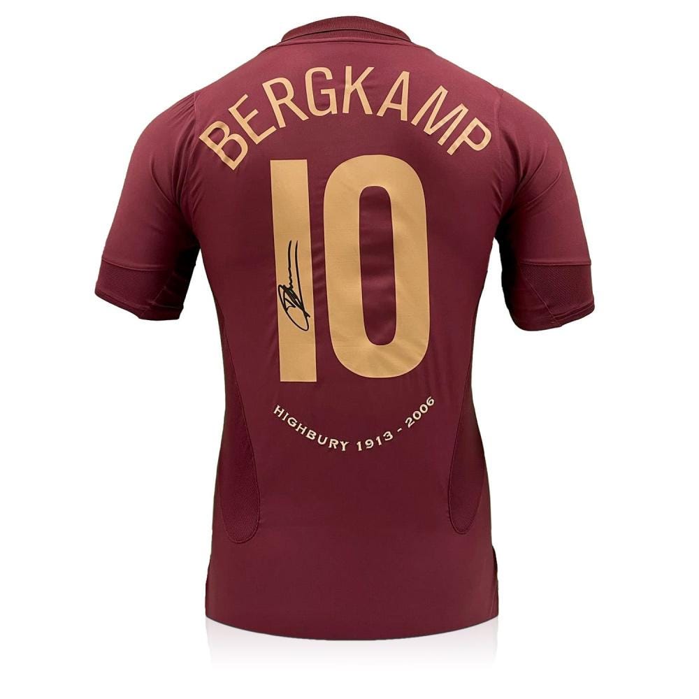 Dennis Bergkamp Signed Original Arsenal 2005-06 Commemorative