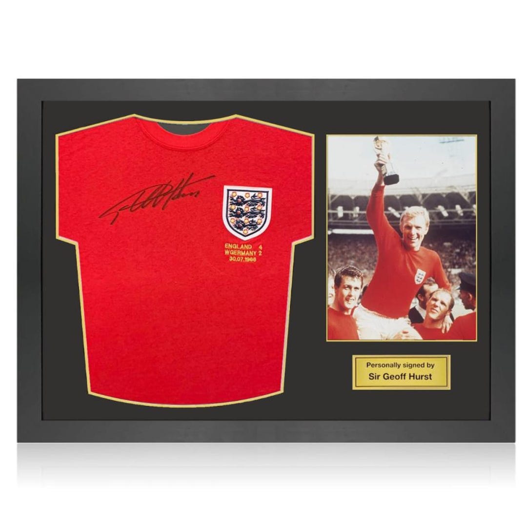 Maillot Football Angleterre 1966 Signé – Pièce Originale Avec Certificat D'authenticité